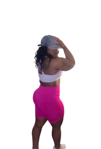 Solid Butt Lift Biker Shorts