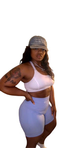 Solid Butt Lift Biker Shorts