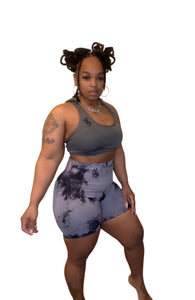 Tie Dye Butt Lift Shorts ONLY